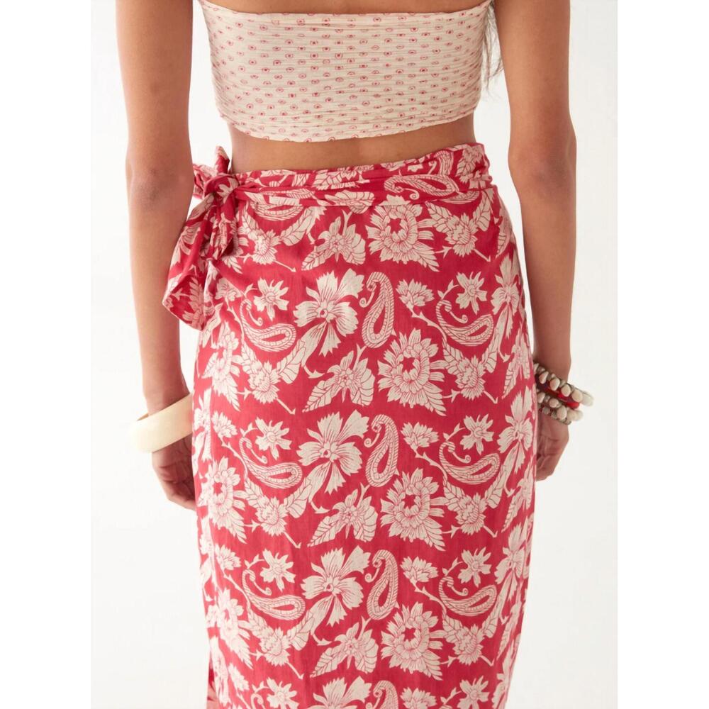 NEW MAISON HOTEL women's marina skirt in tabasco - Picture 2 of 3